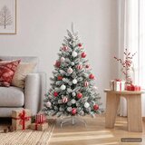  Set božićnih kuglica 88 kom. Crvena i bijela Ø 6 cm Plastika | shoptok.hr