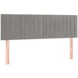  Krevet s oprugama i madracem svjetlosivi 140x200 cm baršunasti | shoptok.hr