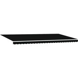 vidaXL Avtomatska retraktibilna tenda z LED črna 600x300 cm, zamenjava tenda platna za okvir 6x3 m črna | Shoptok.si