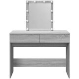  Toaletni stolić s LED svjetlima siva boja hrasta 100x40x130 cm | shoptok.hr