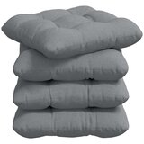  Jastučići za sjedenje 4 pcs Svijetlo siva 45 x 45 x 12 cm | Eponuda.com