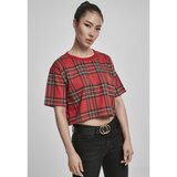 Urban Classics Ladies AOP Tartan Short Oversized Tee Red/blk | shoptok.hr