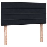 vidaXL Box spring postelja z vzmetnico črna 90x210 cm žamet | Shoptok.si