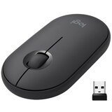Logitech M350 Pebble, optical 1000dpi graphite wireless bežični miš