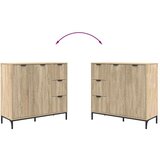 vidaXL Kreveta sonoma hrast 89,5 x 33 x 82 cm Konstruirano drvo | shoptok.hr