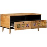  Kava Stol s ladicama Prirodna 80 x 54 x 40 cm Čvrsto drvo manga | shoptok.hr