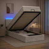  od pjene s madracem i LED-om Svjetlosiva 90 x 190 cm | shoptok.hr
