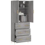  Visoka komoda siva sonome 69,5x34x180 cm od konstruiranog drva | shoptok.hr