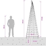  Božićno drvce od svjetlosnih niti s klinom i jarbolom 300 cm Slike
