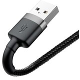 Baseus Cafule USB Lightning kabel 2,4A 1m (sivo+črno) | Shoptok.si