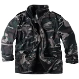 Surplus muška zimska jakna paratrooper, black camo
