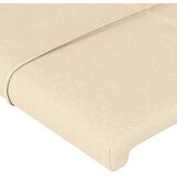  LED uzglavlje krem 147 x 16 x 118/128 cm od tkanine | shoptok.hr
