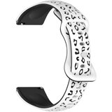 INF Silikonski pašček za uro v beli in črni barvi - 22 mm, (5000078934) | Shoptok.si