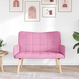  Kauč za dvoje Ružičasta 115 x 61 x 87 cm tkanina | shoptok.hr