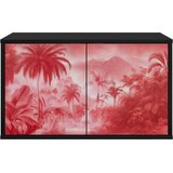 TV ormar za montažu na zid AACHEN 69 x 33 x 40 cm Crni hrast | shoptok.hr