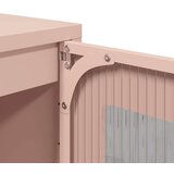 vidaXL Highboard Pink 36x39x123 cm Hladno valjano jeklo | Shoptok.si