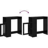 Barska miza Črna Orehovina 101 x 40 x 103,5 cm Konstruiran les, (5000268720) | Shoptok.si