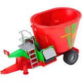 Traktor s prikolicom mješalicom za stočnu hranu za igru 60cm - crveni | Shoptok.si