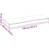 vidaXL Jastučići za paletu za klupu 2 kom Siva 120x40x8 cm Oxford tkanina | shoptok.hr