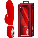 fantazija crveni vibrator od mekanog silikona prescott