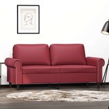  Dvosjed od tkanine crvena boja vina 140 cm umjetne kože | shoptok.hr