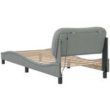  Okvir kreveta s LED svjetlima svjetlosivi 80x200 cm od tkanine | shoptok.hr