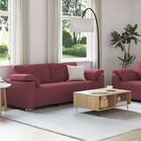  2-delna sedežna garnitura z blazinami v bordo rdeči tkanini, (22054511) | Shoptok.si