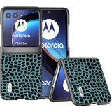 INORCO ABEEL Za Motorola Razr 40 Ultra 5G Tanka torbica s krokodiljo teksturo iz pravega govejega usnja+PC zaščitni ovitek za telefon, (22035983) Cene