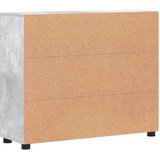  Kreveta s policom FLORIN Betonski sivi 88,5 x 30,5 x 73 cm | shoptok.hr
