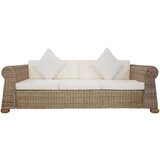  2-dijelni set sofa od prirodnog ratana s jastucima | shoptok.hr