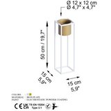 WALLXPERT Dekorativna saksija GED-023-C, 15x50 cm, Bijela | Eponuda.ba