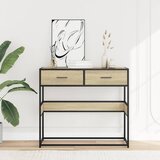  Konzolni stol boja hrasta sonome 90x35x80 cm konstruirano drvo Smeđa | shoptok.hr
