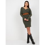 Och Bella Dress-TW-SK-BE-BQ183.19-khaki | Shoptok.si
