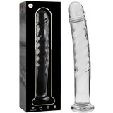 Ibiza Nebula Model 16 Dildo Borosilicate Glass 18.5x3cm Clear Cene