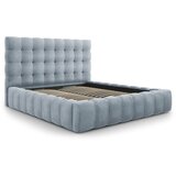Cosmopolitan Design Svijetlo plavi tapecirani bračni krevet s prostorom za odlaganje s podnicom 180x200 cm Bali – Cijene