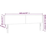  LED uzglavlje tamnoplavo 160x5x78/88 cm baršunasto | shoptok.hr