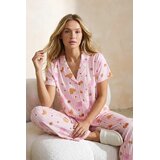 TRENDYOLMILLA Ženski set pidžame Thmss26Pt00008, Roze Cene