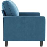  Kavč dvosed moder 140 cm žamet | Shoptok.si