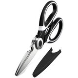 INF Večnamenske kuhinjske škarje 2CR13 iz nerjavečega jekla za perutnino in kosti White+Black, (5000152506) | Shoptok.si