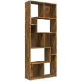 Maison Chic Knjižna omara - Knjižni regal dimljeni hrast 67x24x161 cm konstruiran les, (21724894) Cene