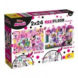 Lisciani Giochi Minnie miška 2 v 1 maxi 2x24-delni puzzle in pobarvanka 50x35 cm - Lisciani Cene