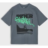 Sinsay Pamučna oversize majica s grafitnim printom | shoptok.hr