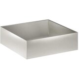  Vrtna saksija 2 kom. Srebrna 100 x 100 x 30 cm Nehrđajući čelik - Nehrđajući čelik 100 x 100 x 30 cm 2 | shoptok.hr