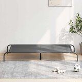  Povišeni krevet za pse sivi 150x90x20 cm tekstil i čelik Cijene