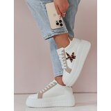 DStreet Sneakersy damskie na platformie STARPAN beżowe | Shoptok.si