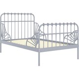  Produživi okvir za krevet sivi metalni 80 x 130/200 cm | shoptok.hr