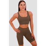GymBeam ženski sportski grudnjak Cut-Out Olive 66811