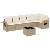  7-dijelni set vrtnih sofa od poliratana s jastucima bež | shoptok.hr