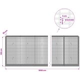  Gabion s žicom debljine 3,5 mm i mrežom 5x2,5 cm 1050x30x100 cm | shoptok.hr