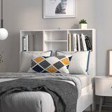 vidaXL Uzglavlje s ormarićem visoki sjaj bijelo 100 x 19 x 103,5 cm | shoptok.hr